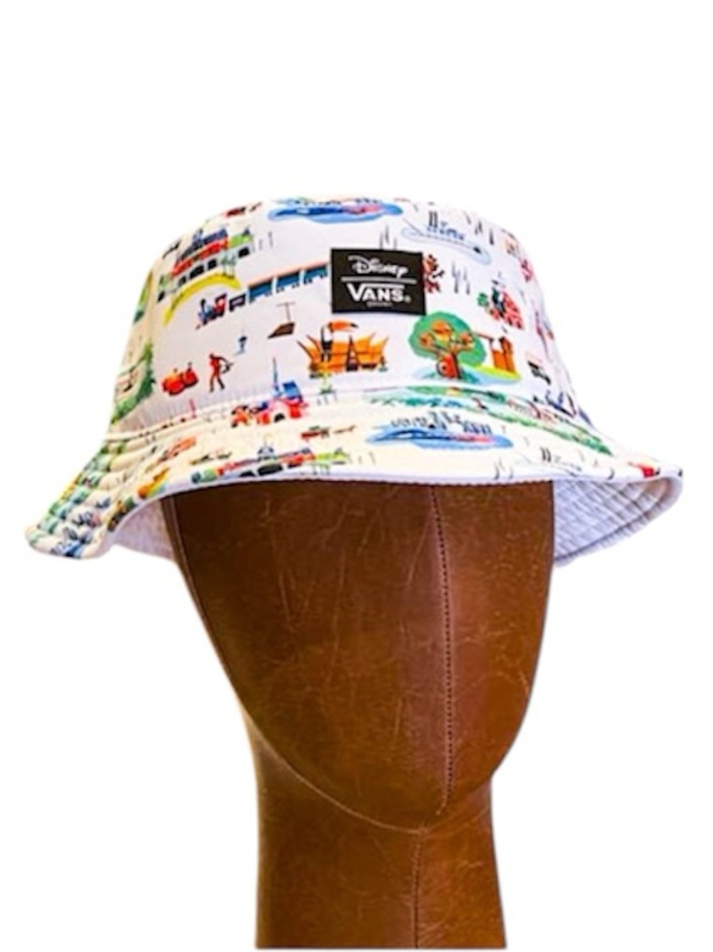 Disney x Vans Walt Disney World 50th Anniversary White With Print Bucket Hat